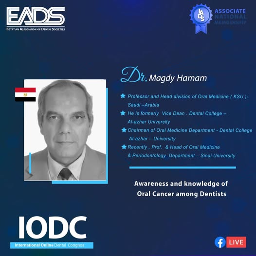 Awareness and knowledge of oral cancer among dentists with Dr Magdy Hamam