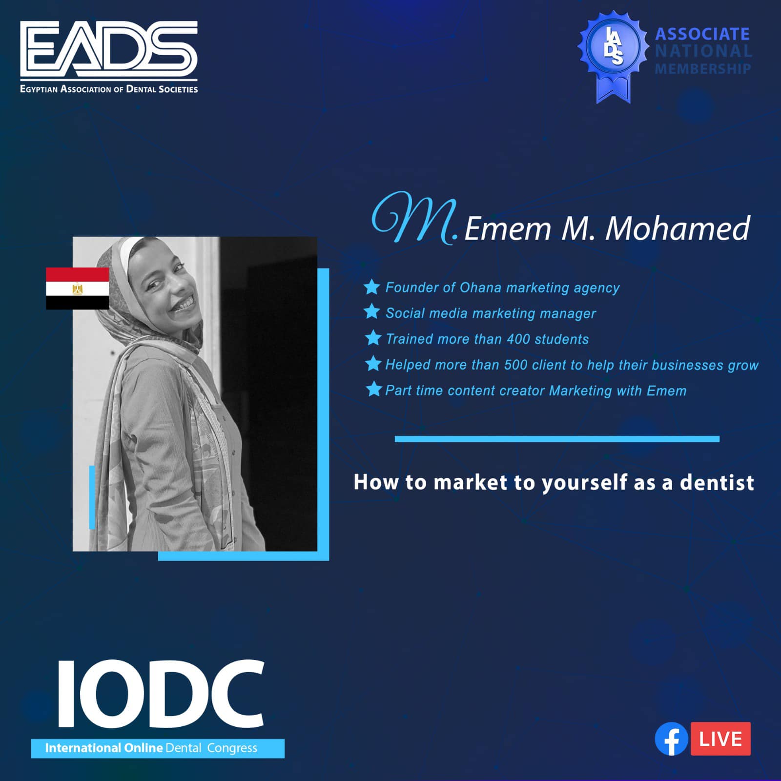 How to market to yourself as a dentist with M Emem M Mohamed