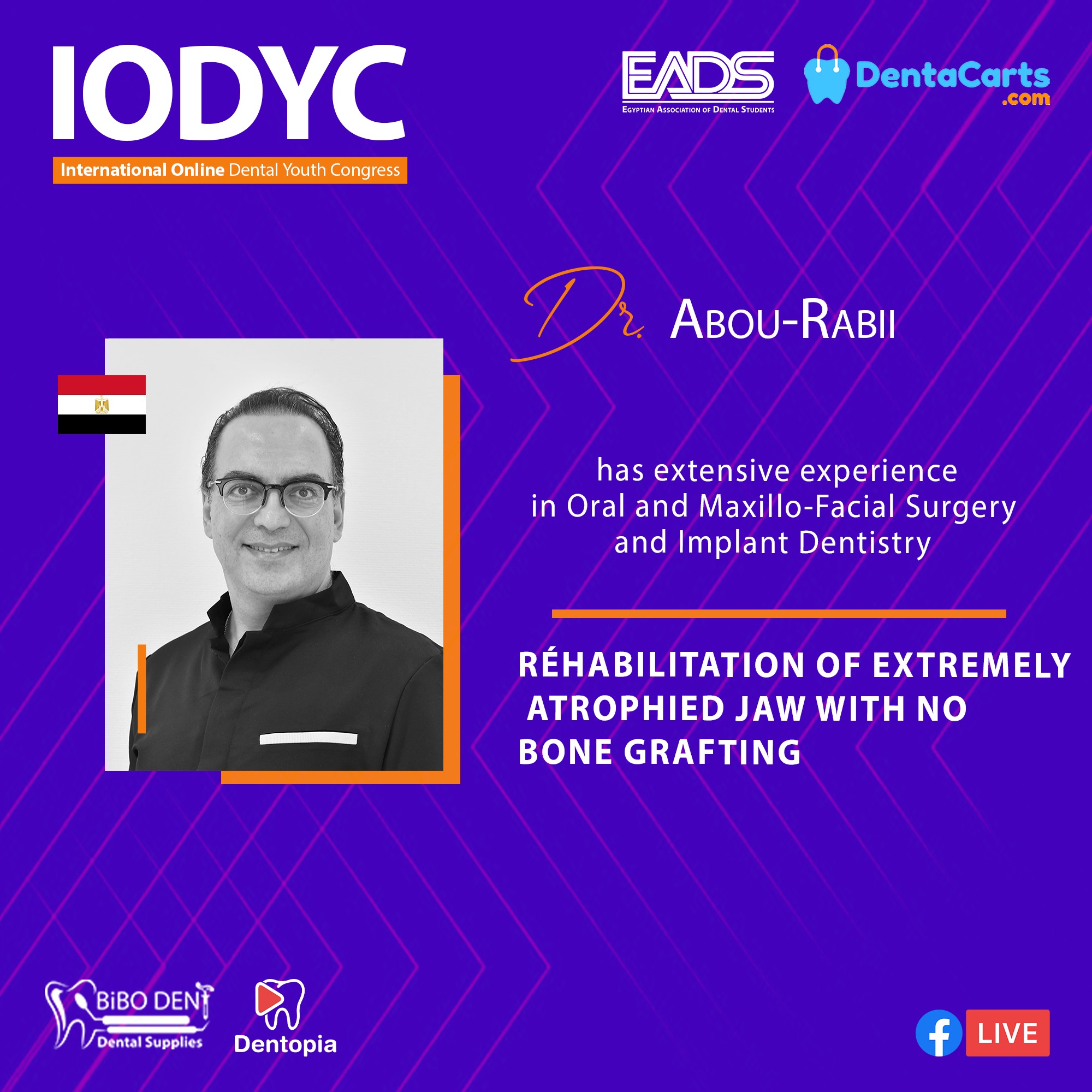 Réhabilitation of extremely atrophied jaw with no bone grafting.