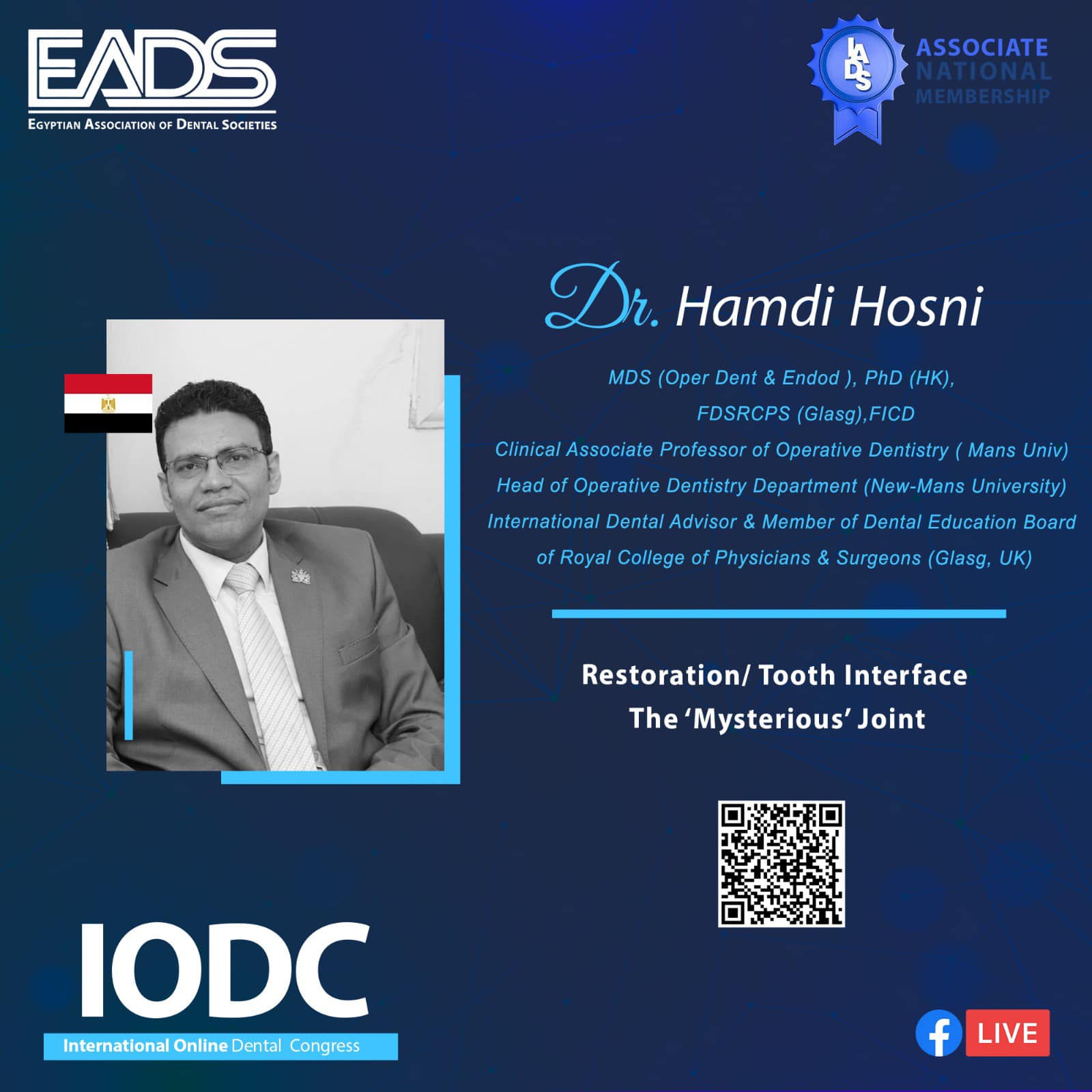 Restoration tooth interface the mysterious joint with Dr. Hamdy Hosni